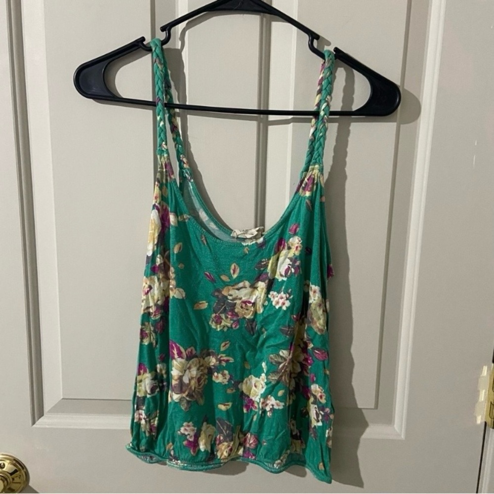 La Hearts Green Floral Camisole